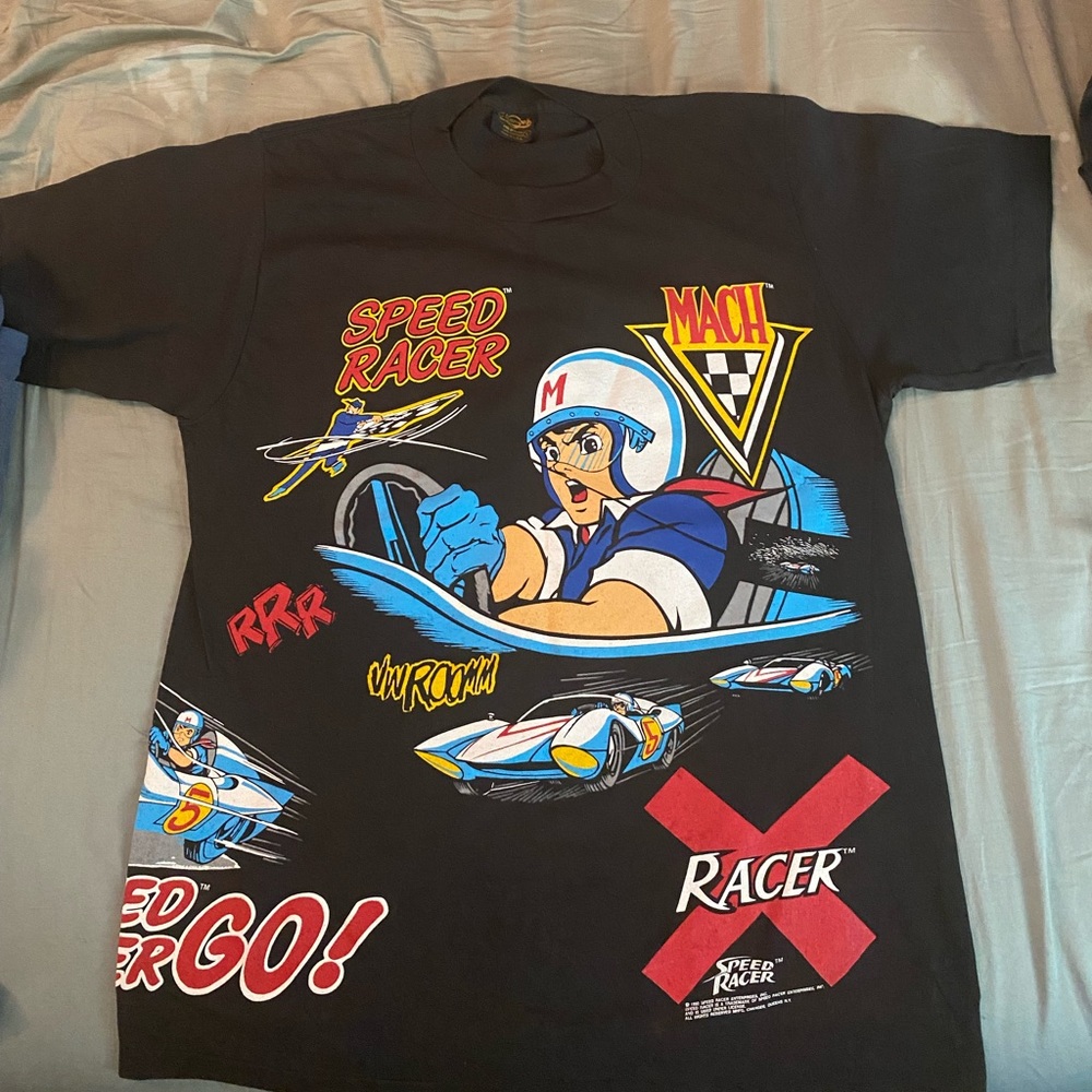 1992 Vintage Speed Racer T-Shirt Changes Japanese rare